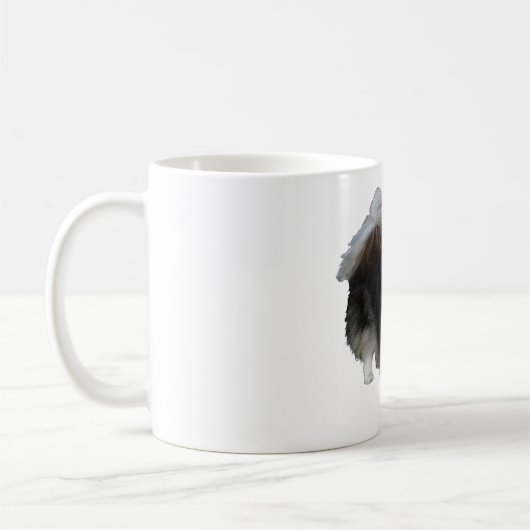 Schwarzer Spitz Kaffeetasse (Links)
