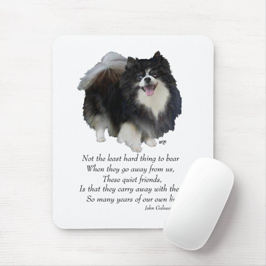 Schwarzer Spitz Keepake Mousepad (Mit Mouse)