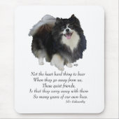 Schwarzer Spitz Keepake Mousepad (Vorne)