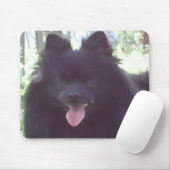 Schwarzer Spitz Mousepad (Mit Mouse)