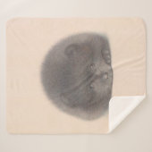 Schwarzer Spitz Welpenfarbe Sherpadecke (Vorderseite (Horizontal))