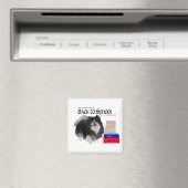 Schwarzer Spitz zurück zur Schule Magnet (In Situ (Geschirrspüler))