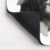 Schwarzer Spitz zurück zur Schule Mousepad (Ecke)