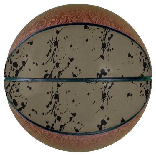 Schwarzer Splash und Tropfen Basketball (Vorderseite)