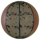 Schwarzer Splash und Tropfen Basketball (Vertikal)