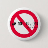 Schwarzer Sprichwort-Knopf Button (Vorderseite)