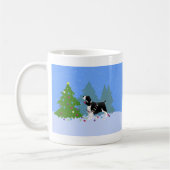 Schwarzer Springer Spaniel Dekorieren Weihnachtsba Kaffeetasse (Links)