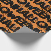 Schwarzer Spritzer Halloween erschüttert Geschenkpapier (Ecke)