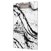 Schwarzer Spritzer Klemmbrett (Links)