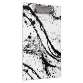 Schwarzer Spritzer Klemmbrett (Rechts)