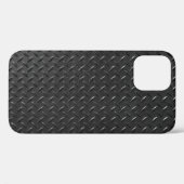 Schwarzer Stahl, metallische Struktur. Case-Mate iPhone Hülle (Rückseite (Horizontal))