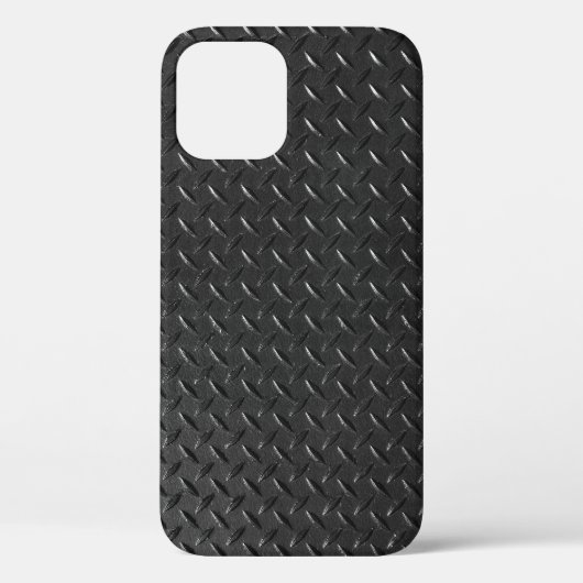 Schwarzer Stahl, metallische Struktur. Case-Mate iPhone Hülle (Rückseite)