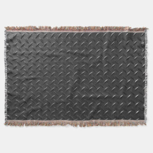 Schwarzer Stahl, metallische Struktur. Decke