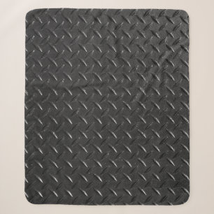 Schwarzer Stahl, metallische Struktur. Sherpadecke