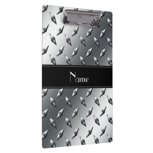 Schwarzer Stahlstreifen der Namediamant-Platte Klemmbrett (Rechts)