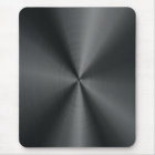 Schwarzer Stainless Steel Look Metal Muster Mouse 