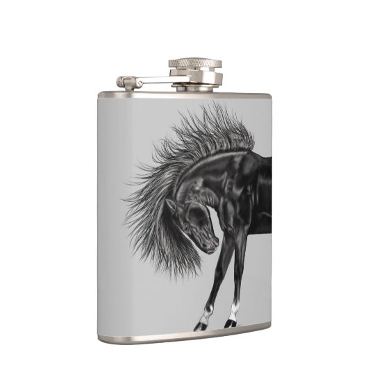 Schwarzer Stallion Flachmann (Rechts)