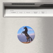 Schwarzer Stallion Magnet (In Situ (Geschirrspüler))