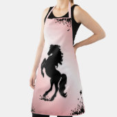 Schwarzer Stallion rosa züchten Schürze (InSitu)