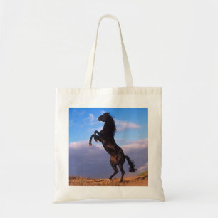 Schwarzer Stallion Tragetasche