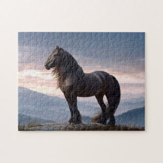 Schwarzer Stallion Wildhornberg Puzzle