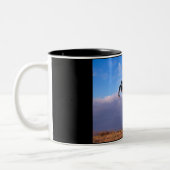 Schwarzer Stallion Zweifarbige Tasse (Links)