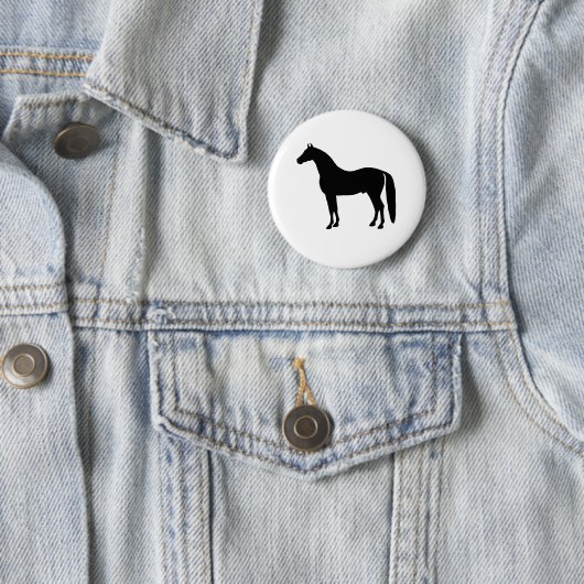 Schwarzer Stallions-elegantes Button (Beispiel)