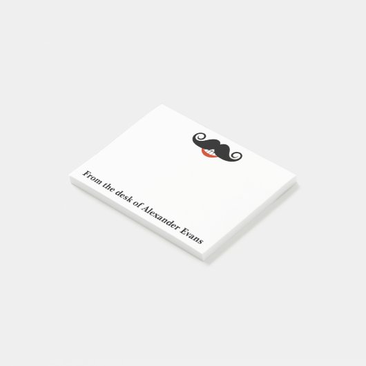 Schwarzer Stamm Post-it Klebezettel (angewinkelt)