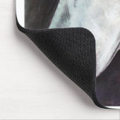 Schwarzer Standardpudel Mousepad (Ecke)