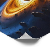 Schwarzer Star der Erde Poster (Ecke)