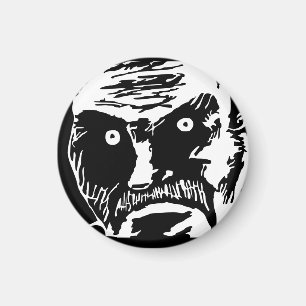Schwarzer Starren Meme Magnet (retouched)