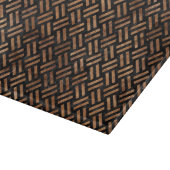 SCHWARZER STEIN DES MARMOR-WOVEN2 U. BROWNS SCHNEIDEBRETT (Ecke)