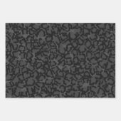 Schwarzer Stein Geschenkpapier Set (Vorderseite)