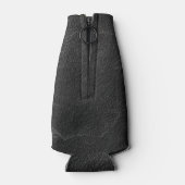 Schwarzer Stein Textur Flasche Cooler Flaschenkühler (Rückseite)