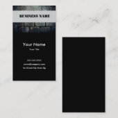 Schwarzer Stein Visitenkarte (Vorne/Hinten)
