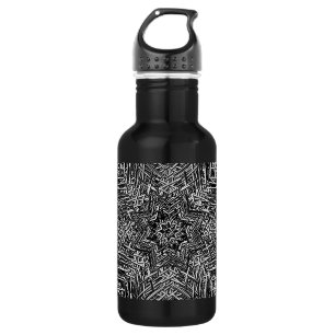 Schwarzer Sternschnuppen-Edelstahl Trinkflasche