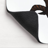 Schwarzer Sternvulkanischer Mousepad (Ecke)