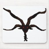 Schwarzer Sternvulkanischer Mousepad (Vorne)