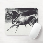 Schwarzer Stier Mousepad (Mit Mouse)