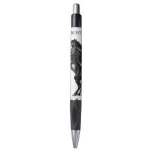 Schwarzer Stift mit benutzerdefiniertem Text