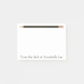 Schwarzer Stift Post-it Klebezettel (Vorderseite)