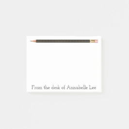 Schwarzer Stift Post-it Klebezettel