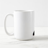 Schwarzer Stilett Schuh Kaffeetasse (Links)