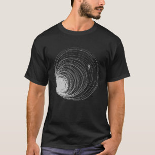 Schwarzer Stollenatronin verlor die Weltraumdarste T-Shirt