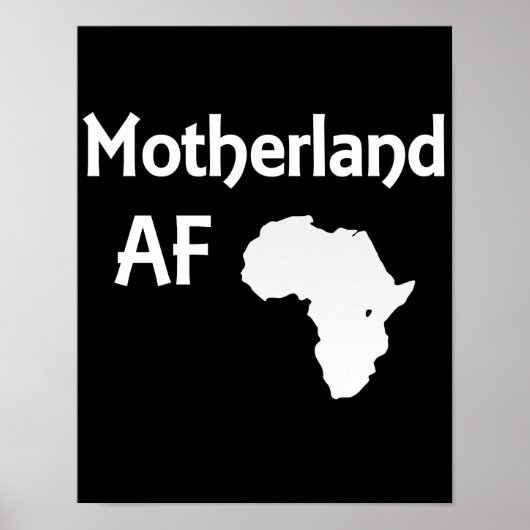 Schwarzer Stolz der afrikanischen Wurzeln der Mutt Poster (Vorne)