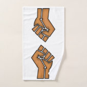 Schwarzer Stolz erste Einheit Geschichte Afrikanis Badhandtuch Set (Handtuch)