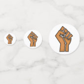 Schwarzer Stolz erste Einheit Geschichte Afrikanis Konfetti (Rückseiten)