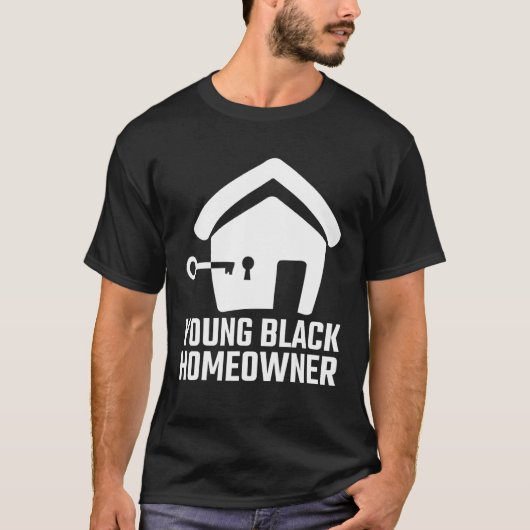 Schwarzer Stolz Erstmals Hauseigentümer Umzugsankü T-Shirt (Vorderseite)
