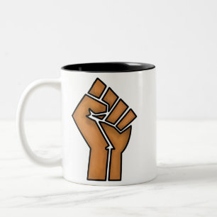 schwarzer Stolz Faust Einheit Geschichte Einheit A Zweifarbige Tasse