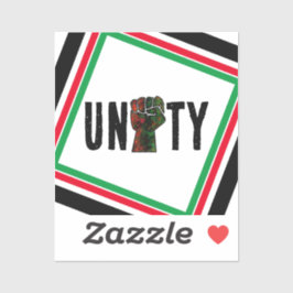 Schwarzer Stolz Rot-Grün-Pfanne afrikanische Flagg Aufkleber